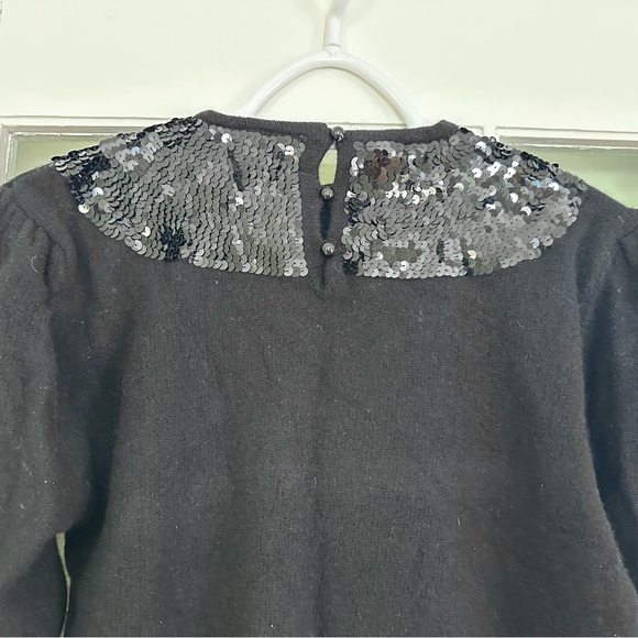 Vintage Black Lambswool Sweater, Petite S/M, Bay Club, EUC - Picture 4 of 10